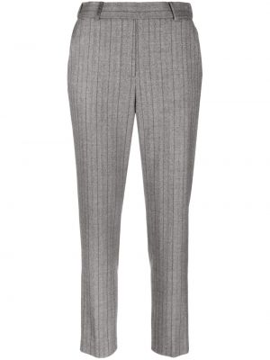 Ravne hlače s črtami Peserico siva