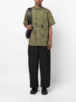 Raštuota marškiniai Junya Watanabe Man žalia