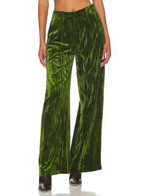 Pantaloni in velluto plissettati Nbd verde