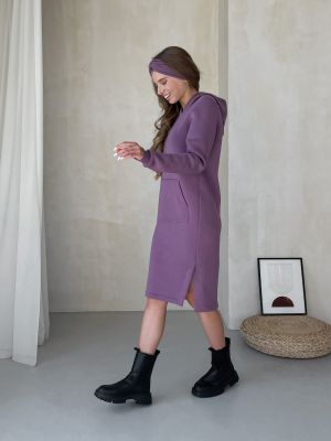 Фіолетова сукня міді Silvio Merlini