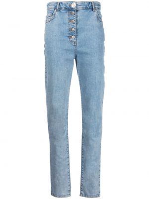 Skinny fit džinsai aukštu liemeniu slim fit Moschino Jeans