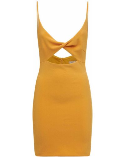 Платье мини из крепа Bec & Bridge, желтое