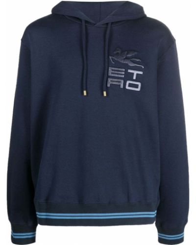 Hoodie Etro blå