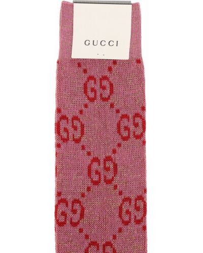 Calcetines de algodón de tejido jacquard Gucci