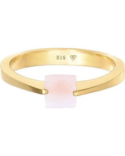 Strieborný prsteň Elli Premium zlatá
