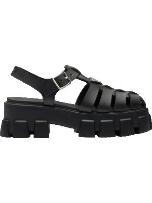 Черные сандалии Prada