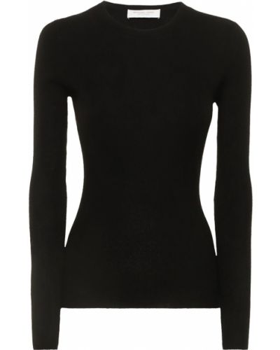 Haut en velours côtelé en cachemire en tricot Michael Kors Collection noir
