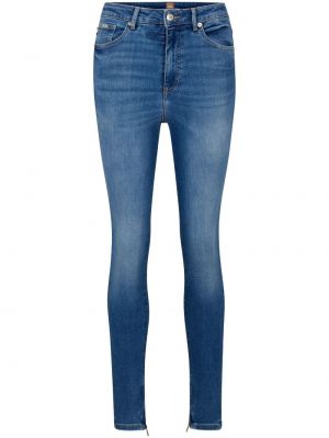 Jeans skinny en coton Boss bleu