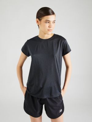 Camicia in maglia New Balance nero