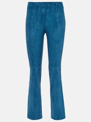 Велурени панталон Stouls синьо
