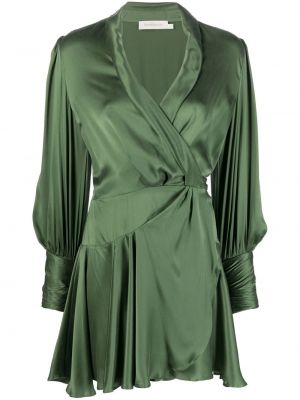 Коктейлна рокля Zimmermann зелено