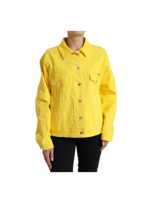 Żółta kurtka jeansowa Dolce And Gabbana