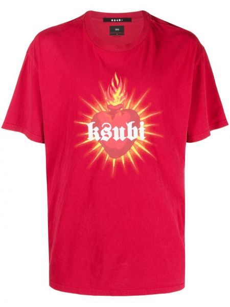 T-shirt aus baumwoll mit print Ksubi
