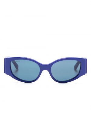 Слънчеви очила с принт Balenciaga Eyewear синьо