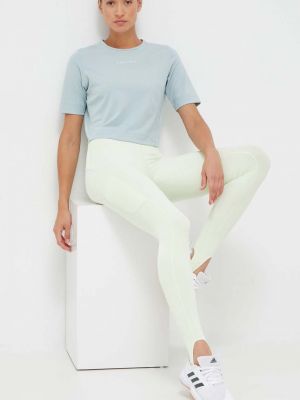 Spodnie sportowe z nadrukiem Calvin Klein Performance zielone