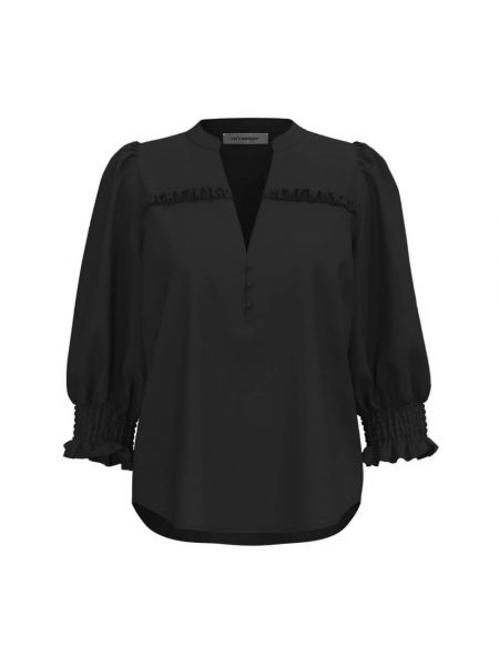 Bluzka z falbankami Co'couture czarna