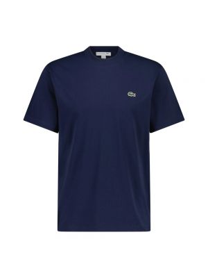 Haftowana koszulka Lacoste niebieska