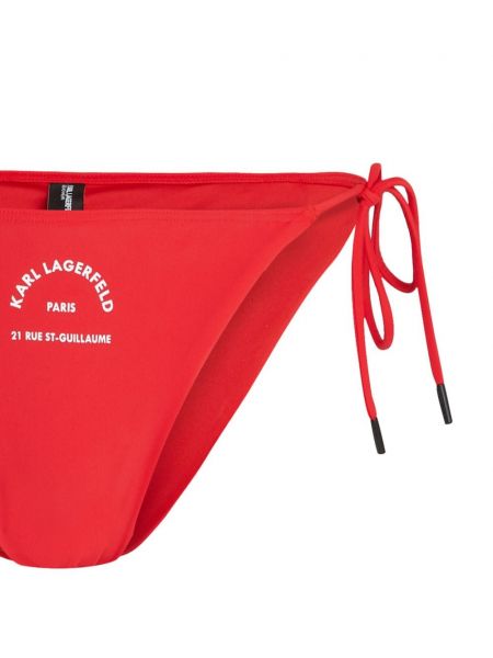 Bikini mit print Karl Lagerfeld rot