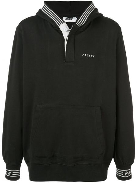 Hoodie a righe Palace nero