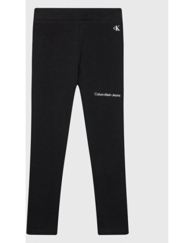 Calvin Klein Jeans Leggings Logo IG0IG01510 Fekete Slim Fit