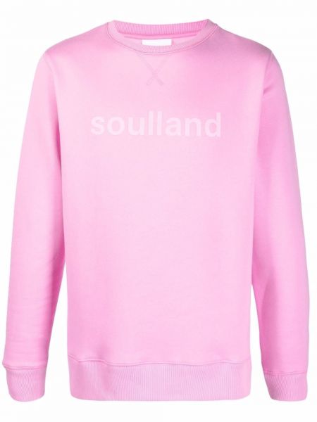 Sudadera con estampado Soulland rosa