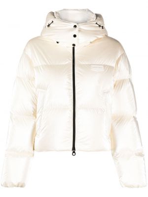 Pernata jakna s kapuljačom Duvetica bijela
