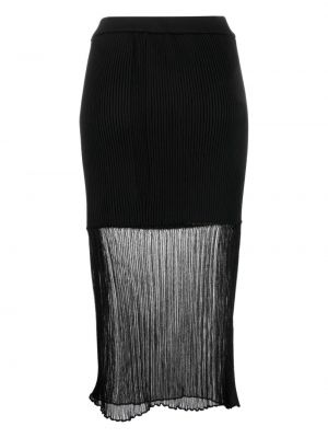 Průsvitné midi sukně Cfcl černé