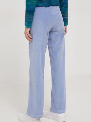 Pantaloni cu talie înaltă United Colors Of Benetton albastru