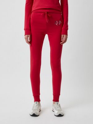 Спортивные штаны Love Moschino красные