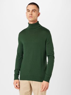 Džemperis ar augstu apkakli Jack & Jones zaļš