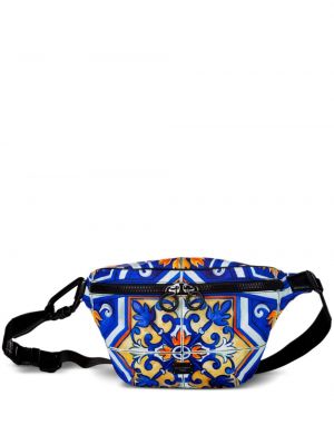 Pásek s potiskem Dolce & Gabbana modrý