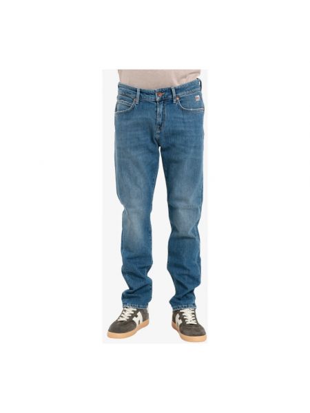 Jeansy skinny relaxed fit Roy Rogers niebieskie