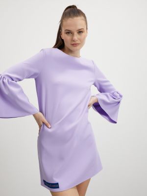 Šaty s hvězdami Simpo fialové