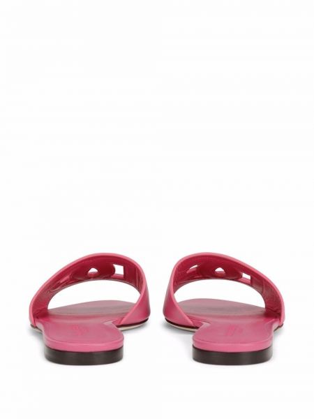 Sandali di pelle Dolce & Gabbana rosa