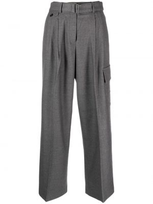 Plisované kalhoty Dunst šedé