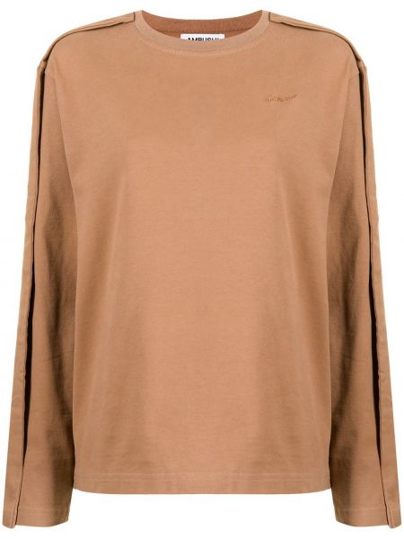 Camiseta de manga larga manga larga Ambush marrón