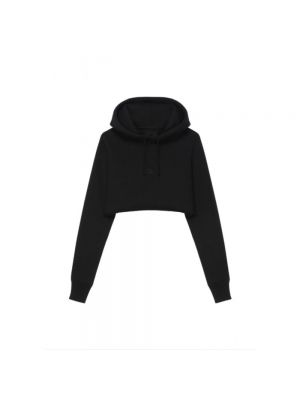 Sweter bawełniany z kapturem Givenchy czarny