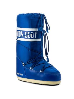 Bottes de neige en nylon Moon Boot bleu