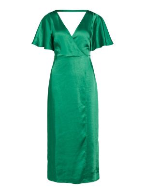 Satiinist sirge kleit Vila roheline