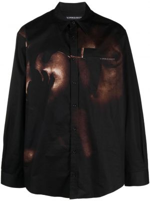 Bavlnená košeľa Y/project čierna
