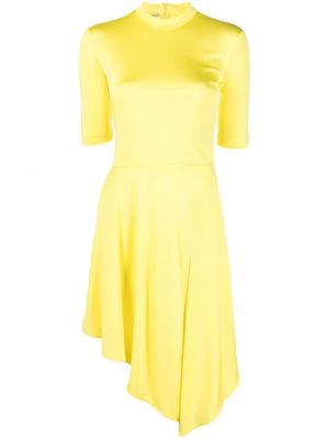 Ασύμμετρη φόρεμα Stella Mccartney κίτρινο