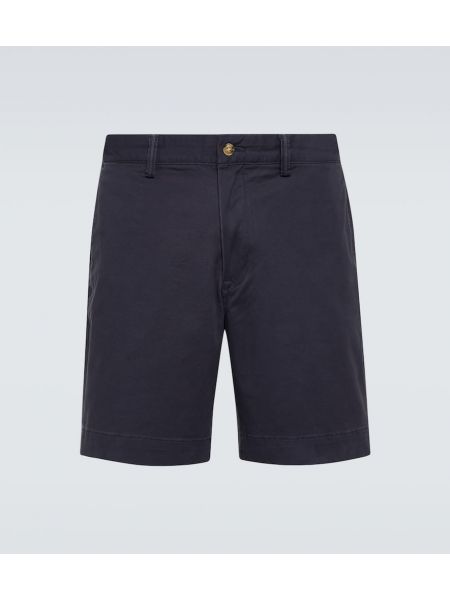 Pantaloni scurți din bumbac Polo Ralph Lauren albastru