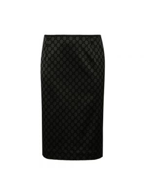 Falda midi Gucci negro