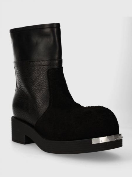 Kožne cipele Mm6 Maison Margiela crna