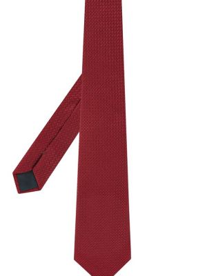 Шелковый галстук Lanvin бордовый