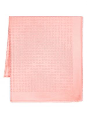 Žakárový šál Givenchy růžový
