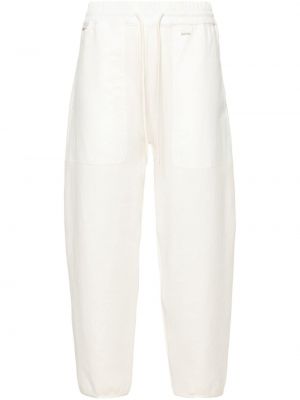 Teplákové nohavice Moncler biela