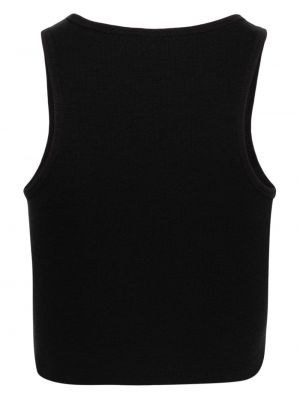 Džersio dryžuotos siuvinėtos sportinės kelnes Adidas juoda