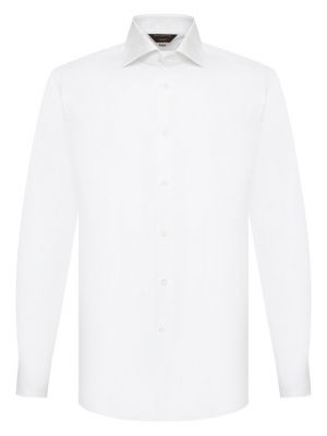 Хлопковая рубашка Zegna Couture белая