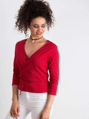 Плетена блуза Yups червено